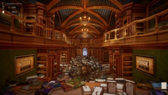 librarian tidy up arcane library